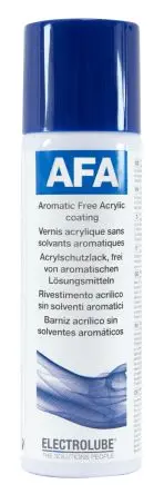 Produktfoto 1 von Electrolube AFA Acrylat, Elektrischer Stromkreisschutz Konforme Beschichtung Klar, Zerstäuber -65 °C 200 ml 125 °C