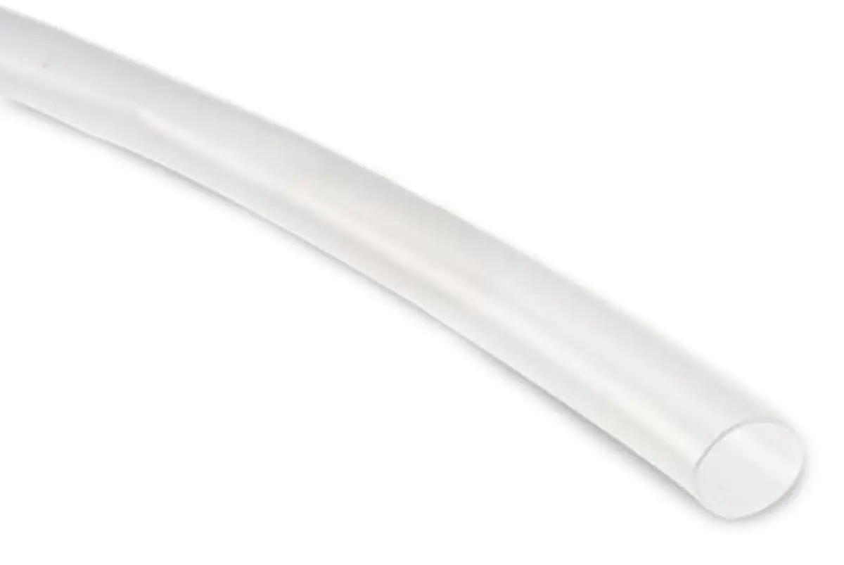 Produktfoto 1 von TE Connectivity HT-200 Wärmeschrumpfschlauch, Fluorpolymer Klar, Ø 1.1 mm Schrumpfrate 2:1, Länge 1m