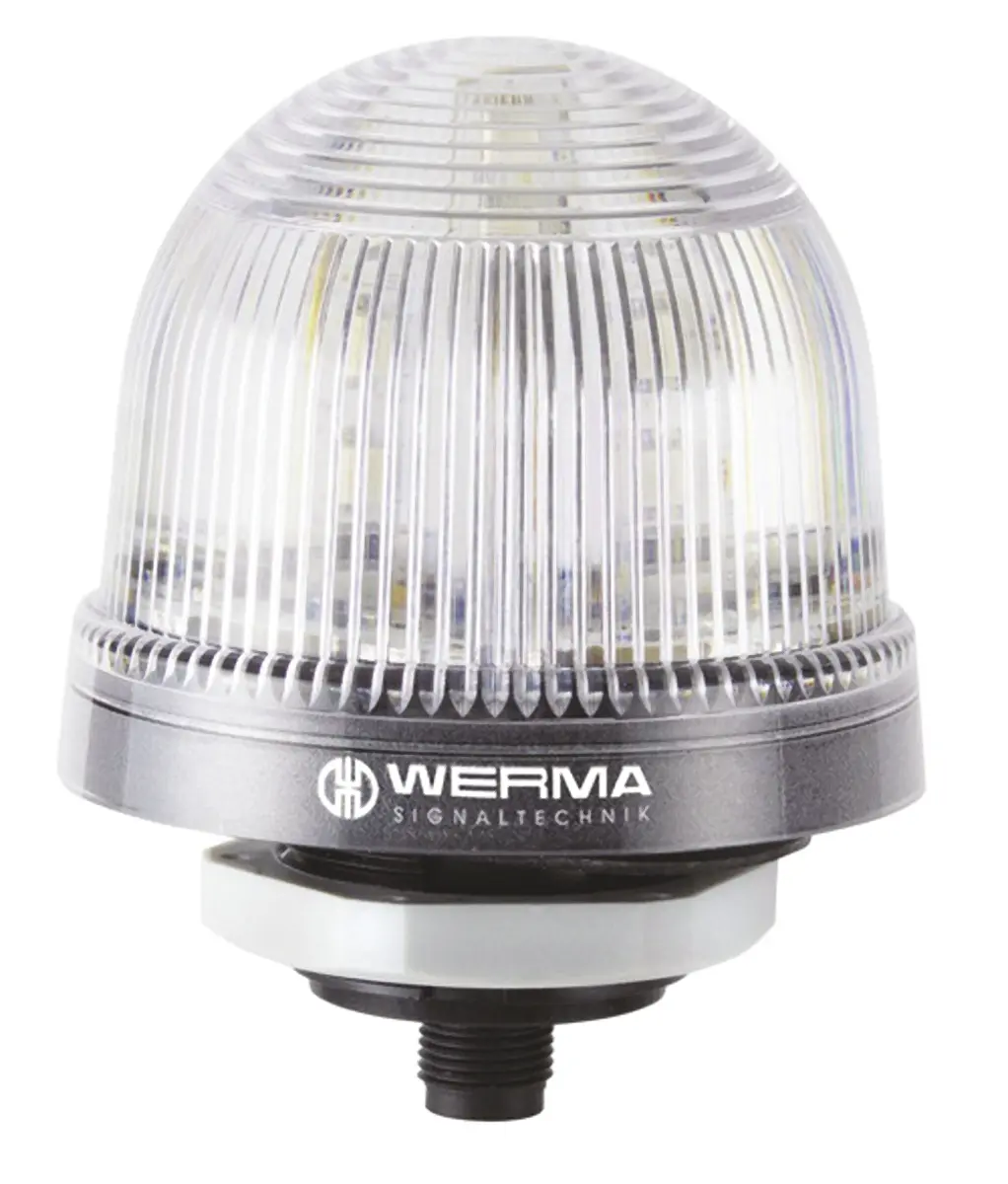 Produktfoto 1 von Werma EM 816 LED Dauer Signalleuchte Klar, 24 V dc, Ø 75mm x 97mm