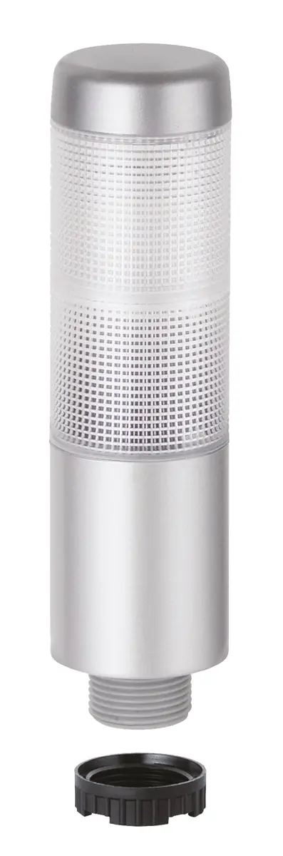 Produktfoto 1 von Werma Kompakt LED Signalturm 2-stufig Linse Rot/Gelb LED Rot/Gelb + Dauer 141mm
