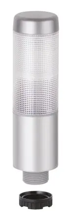 Produktfoto 1 von Werma Kompakt 37 LED Signalturm Summer 2-stufig Linse Rot, Gelb 24V ac/dc Dauer Halterung, Basis, Bohrung 141 mm