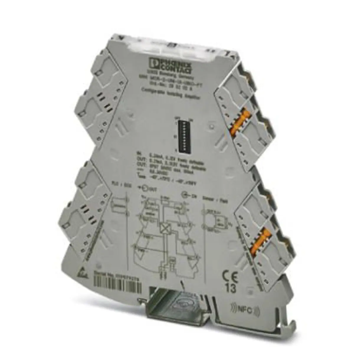 Produktfoto 1 von Phoenix Contact Serie MINI MCR Signalwandler 9.6/30 V dc, Strom/Spannung 0 to 12 V, 0 to 24 mA EIN / Transistor 0 to