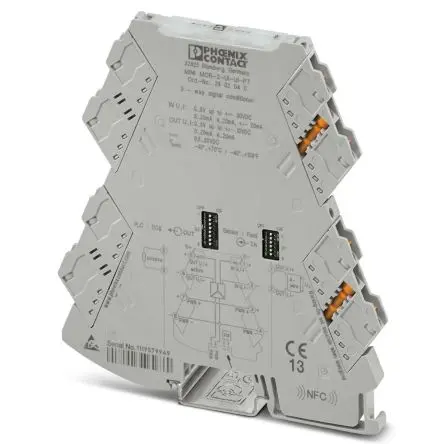 Produktfoto 1 von Phoenix Contact Serie MINI MCR Signalwandler 30V dc, 9.6 V dc, Strom/Spannung 0 → 100 °C EIN / Strom/Spannung 0 → 22 mA,