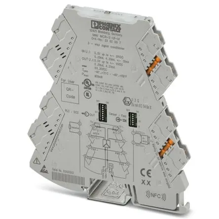Produktfoto 1 von Phoenix Contact Serie MINI MCR Signalwandler 30V dc, 9.6 V dc, Strom/Spannung 0 → 100 °C EIN / Strom/Spannung 0 → 22 mA,