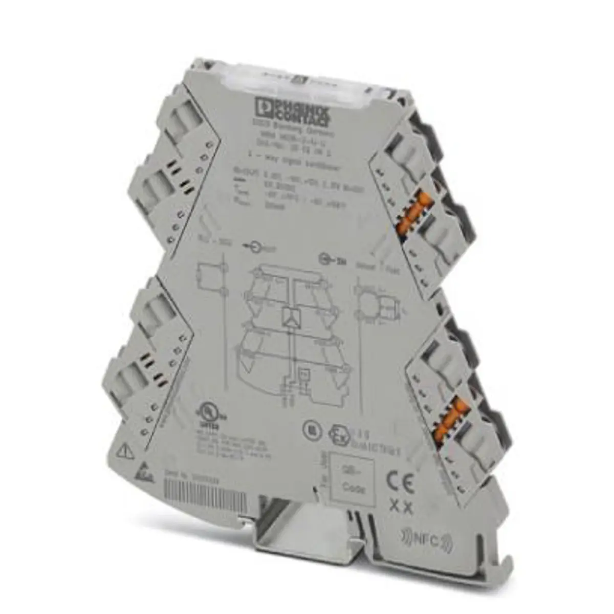 Produktfoto 1 von Phoenix Contact Serie MINI MCR Signalwandler 9.6/30 V dc, Spannung 0/10 V dc EIN / Spannung 0/11 V AUS DIN-Hutschiene,