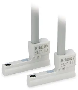 Produktfoto 1 von SMC Reedschalter DM9P Stirnband, Direkt, Schienenverkehr, Profilnut Halbleiterrelais 200V dc LED Signalleuchten