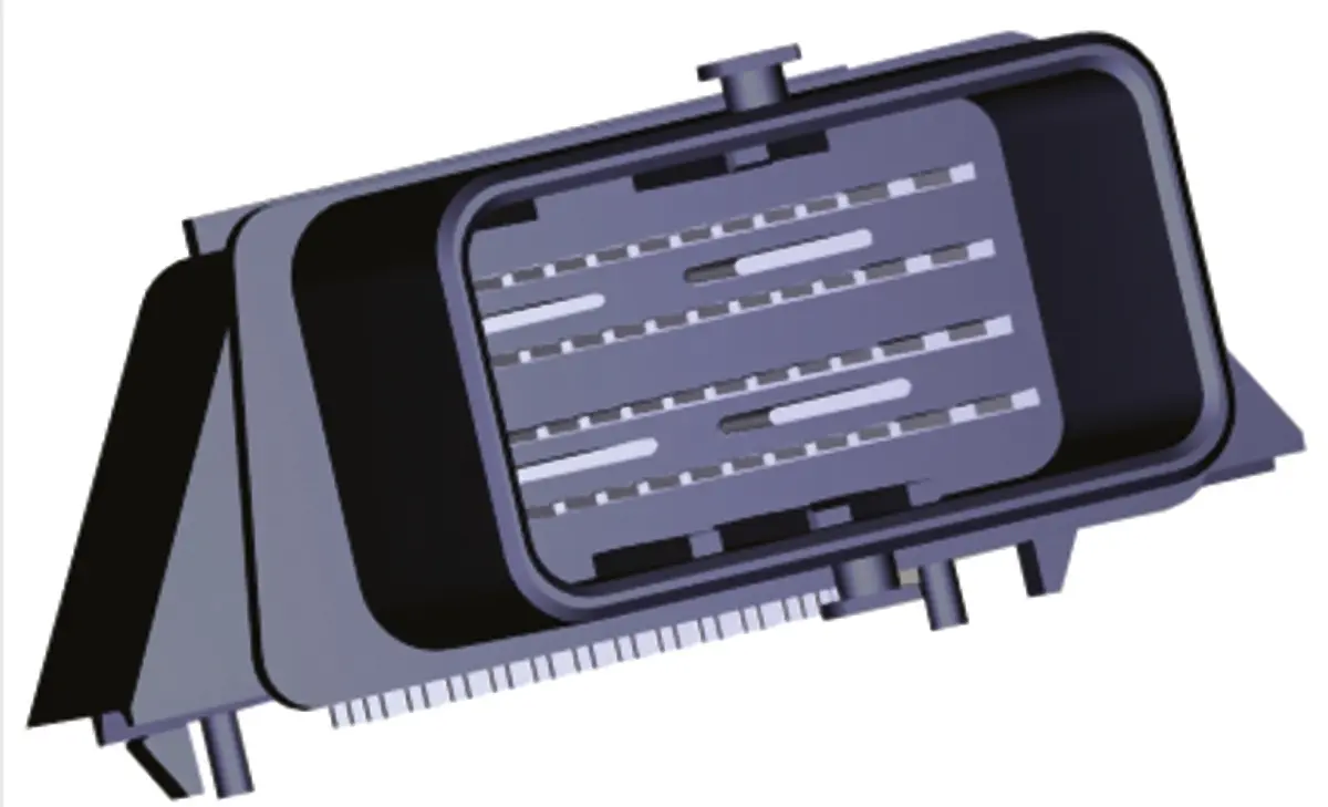 Produktfoto 1 von Molex CMC  Automotive, Kfz-Steckverbinder, Stiftsockel, Stecker, 48-polig, Schwarz / 4-reihig, 6A