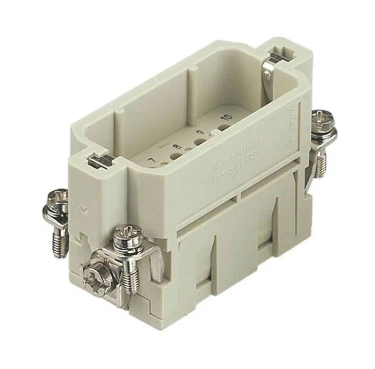 Produktfoto 1 von HARTING Han A Industrie-Steckverbinder Kontakteinsatz, 10-polig 16A Stecker, Crimp