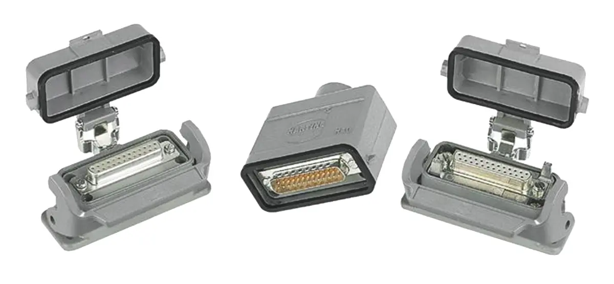 HARTING Han A-D Adapter für Stromversorgungssteckverbinder in robuster Ausführung, Stecker/Buchse, Oben, 4-polig, 10B
