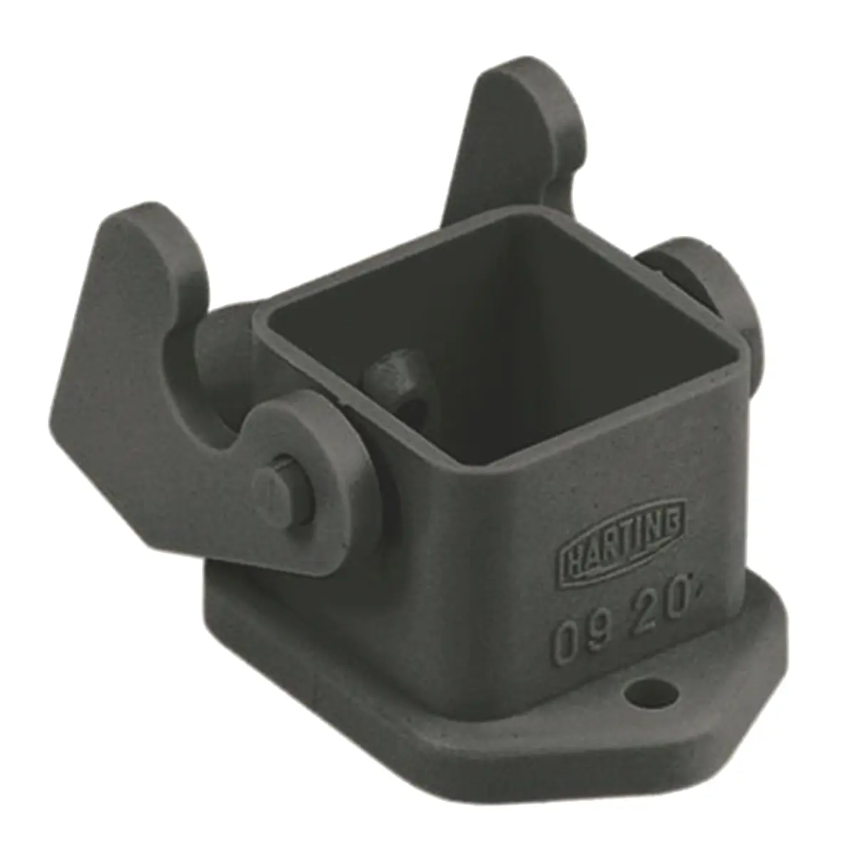 Produktfoto 1 von HARTING Han A Gehäuse für robusten Stromversorgungsstecker Einhebel 2, Schott 3A Untere Abdeckung, IP44