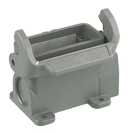 Produktfoto 1 von HARTING Han A Gehäuse für robusten Stromversorgungsstecker 1 Hebel 1, Oberfläche 10A Steckverbindergehäuse, IP65