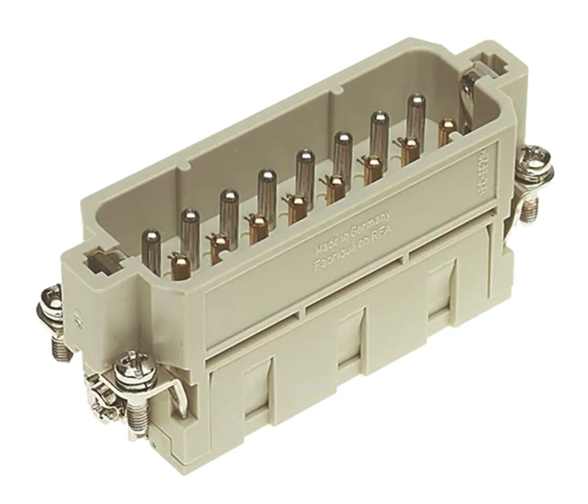 Produktfoto 1 von HARTING Han-A Industrie-Steckverbinder Kontakteinsatz, 16-polig 16A Stecker