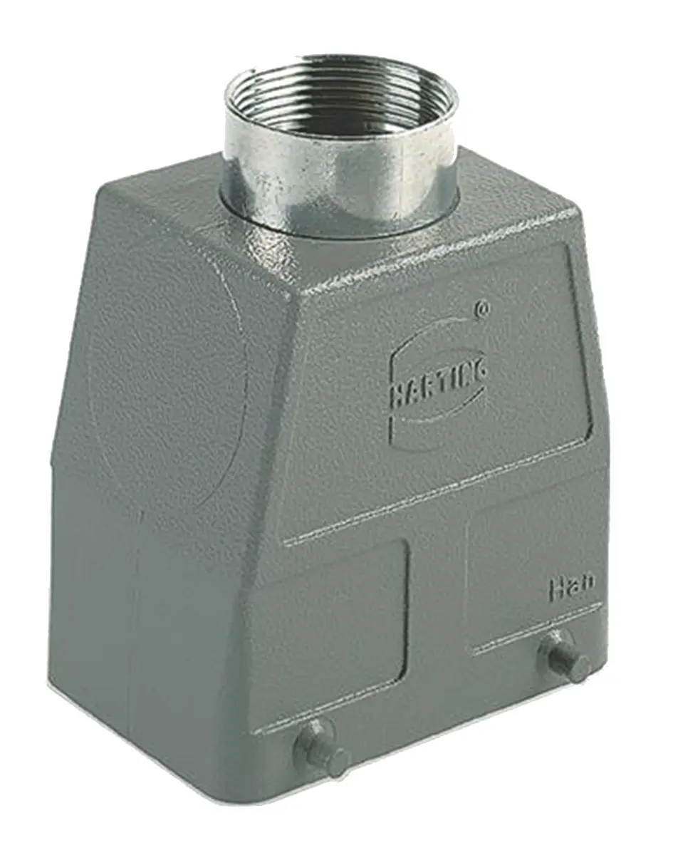 Produktfoto 1 von HARTING 92000 Kappe für robusten Stromversorgungsstecker Doppelter Hebel 2 32A Steckverbinderkappe, IP65
