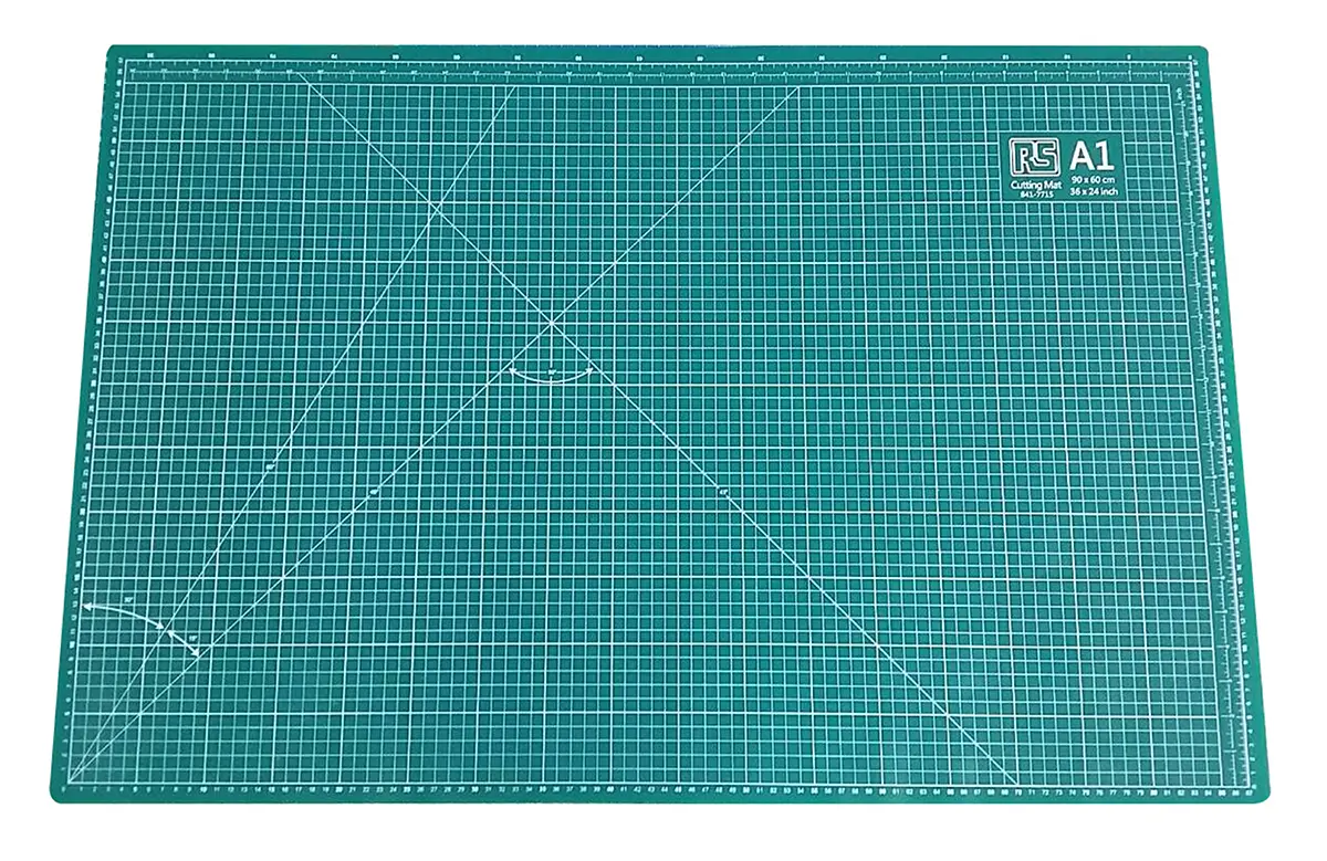 Produktfoto 1 von RS PRO Schneidematte, 900 mm x 6 mm, Grün, 10 mm