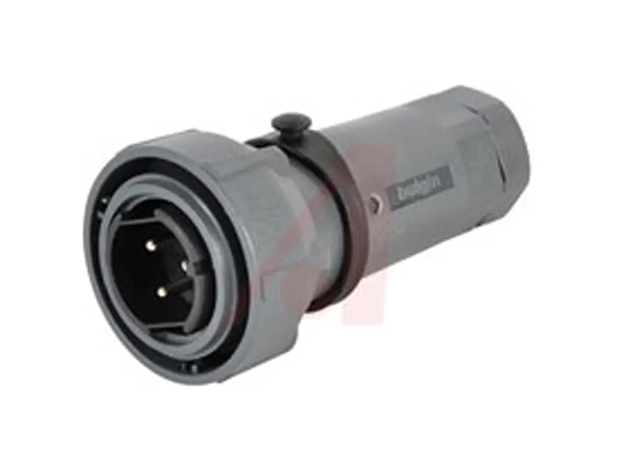 Bulgin Buccaneer 7000 42 Standard Rundsteckverbinder Stecker 3-polig Stecker 25A Kabel IP66, IP68, IP69K