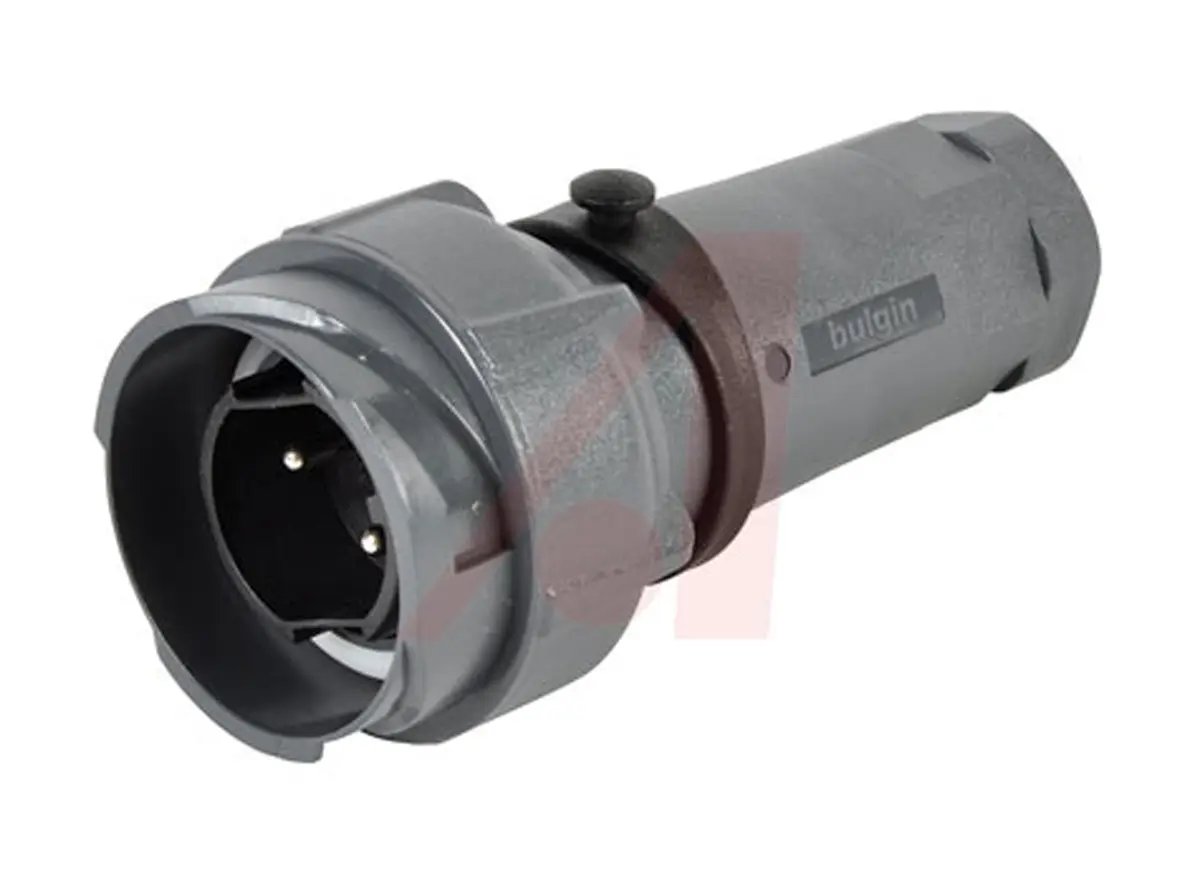Bulgin Buccaneer 7000 42 Standard Rundsteckverbinder Stecker 2-polig Stecker 25A Kabel IP66, IP68, IP69K