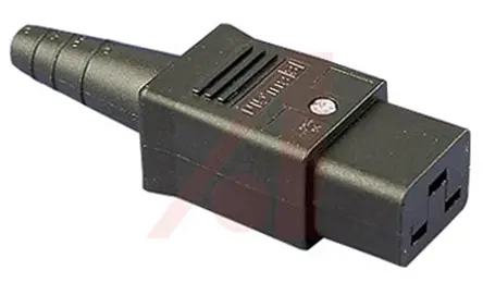 Produktfoto 1 von Bulgin PX0 IEC-Steckverbinder C19 250 V, Gerade Stecker, Kabel 20A, 2-poliger Stecker Japan