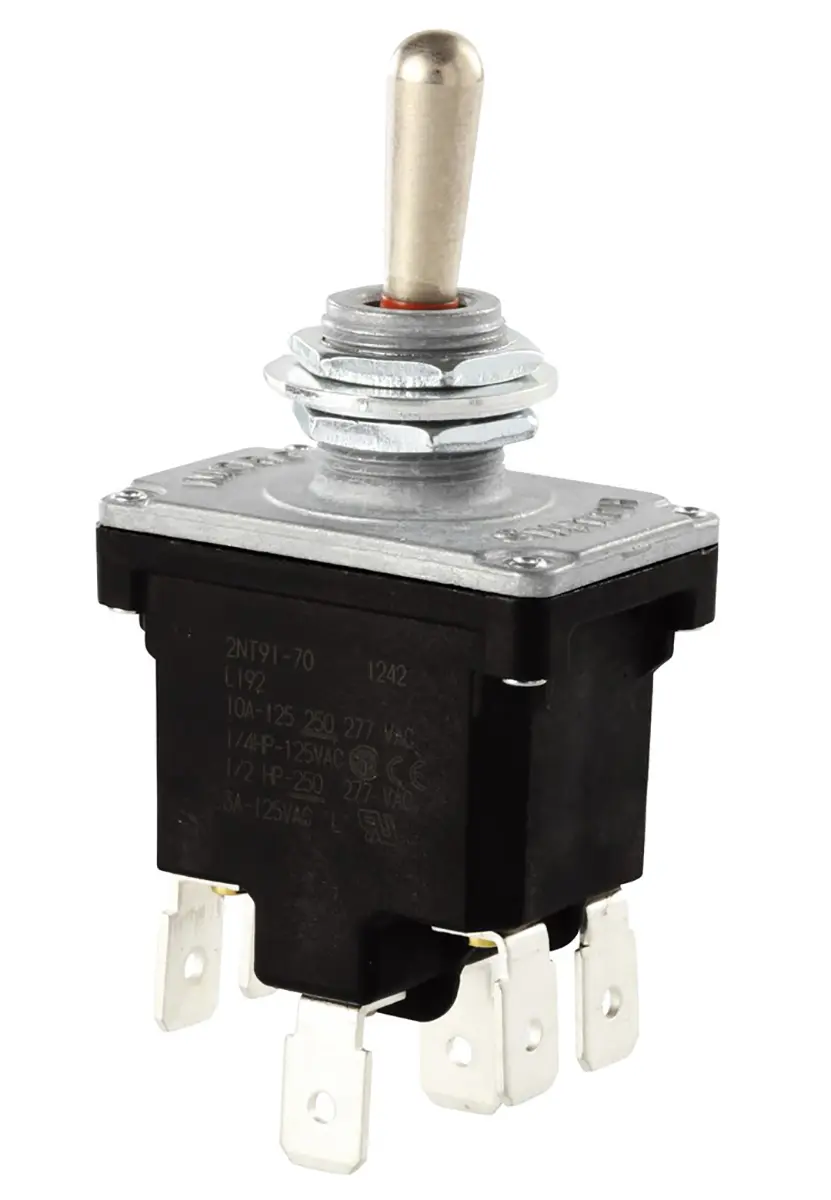 Produktfoto 1 von Honeywell Buchse Kippschalter 2-poliger Wechsler, Ein-Aus-Ein, 277 V ac, 18A, IP68, IP67, Schnellverbindung