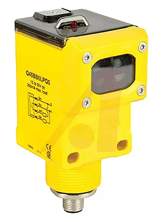 Produktfoto 1 von Banner Q45 Kubisch Optischer Sensor, Diffus, Bereich 1,8 m, NPN/PNP Ausgang, 4-poliger M12-Steckverbinder