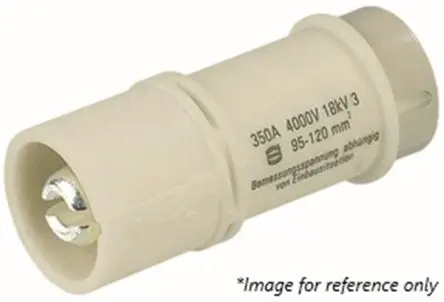 Produktfoto 1 von HARTING 0911 Industrie-Steckverbinder Kontakteinsatz Stecker 350A, Schraubanschlussklemme, Steckverbindereinsatz