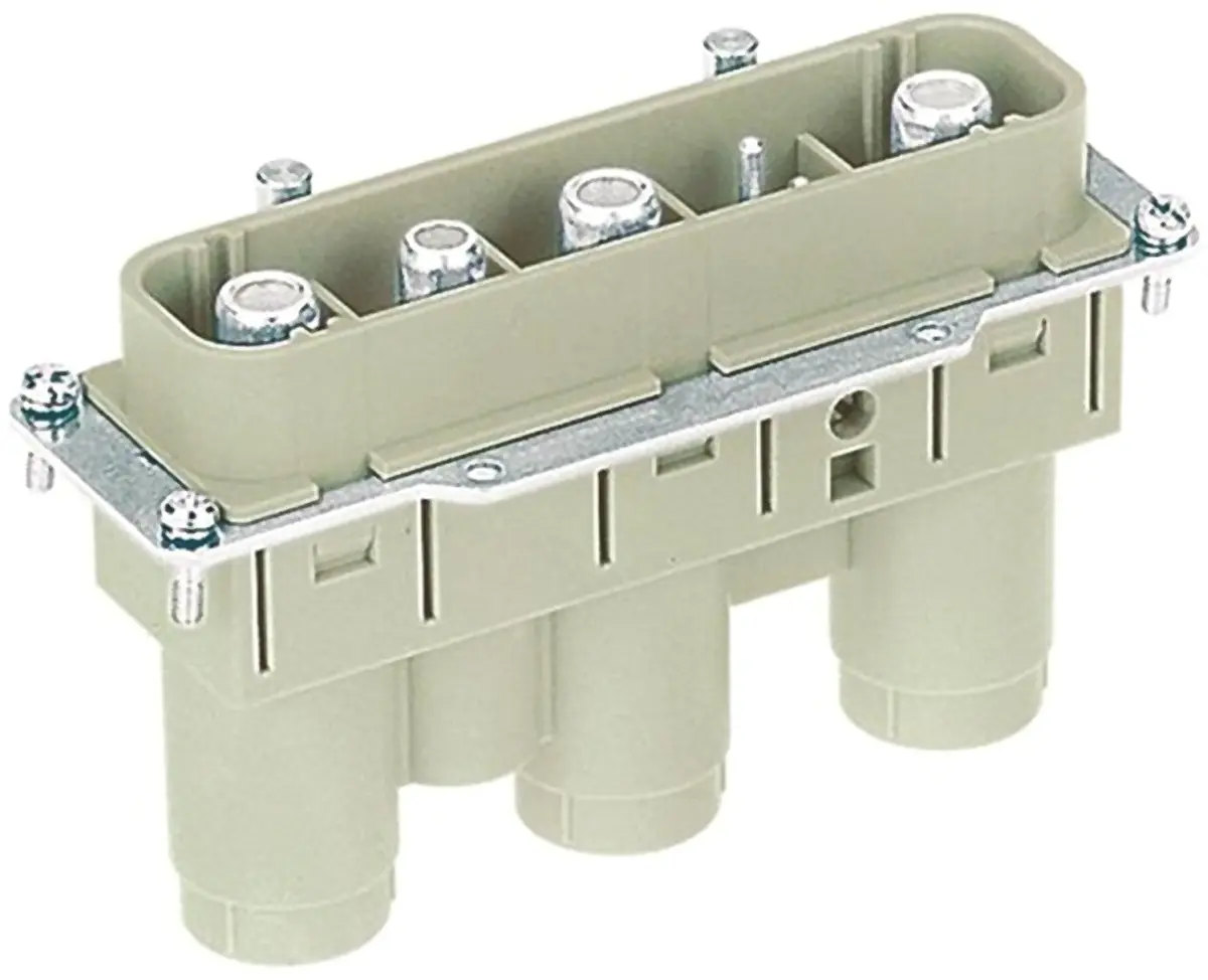 Produktfoto 1 von HARTING HAN K, High Current Connectors Industrie-Steckverbinder Kontakteinsatz, 3-polig 200A Stecker, Schrauben