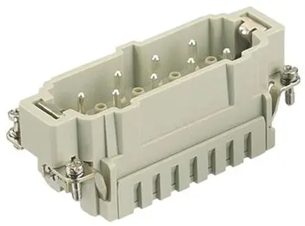 Produktfoto 1 von HARTING 0934 Industrie-Steckverbinder Kontakteinsatz Stecker, 6-polig 16A, Kabel, Steckverbindereinsatz