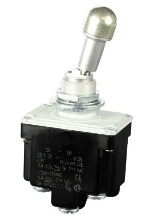 Produktfoto 1 von Honeywell Buchse Kippschalter 2-poliger Wechsler, Ein-Ein, 28 V dc, 277 V ac, 20A, Schraube