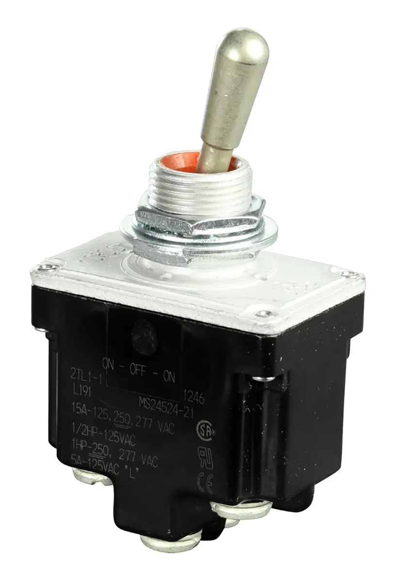 Produktfoto 1 von Honeywell Buchse Kippschalter 2-poliger Wechsler, Ein-Aus-Ein, 277 V ac, 11A, 18 A, 6 A, Schraube