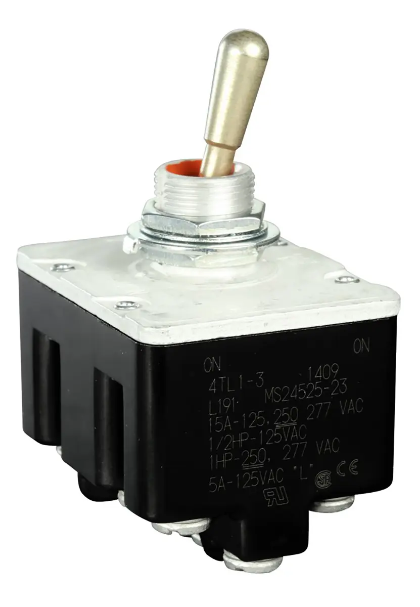 Produktfoto 1 von Honeywell Buchse Kippschalter 4-poliger Schließer, Ein-Ein, 277 V ac, 15A, 20 A, 6 A, Schraube