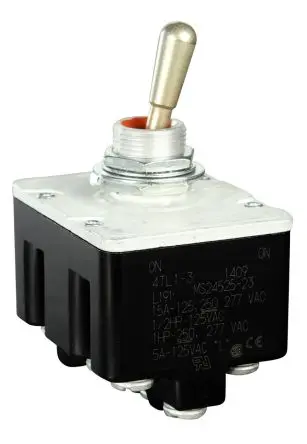 Produktfoto 1 von Honeywell Buchse Kippschalter 4-poliger Schließer, Ein-Ein, 277 V ac, 15A, 20 A, 6 A, Schraube