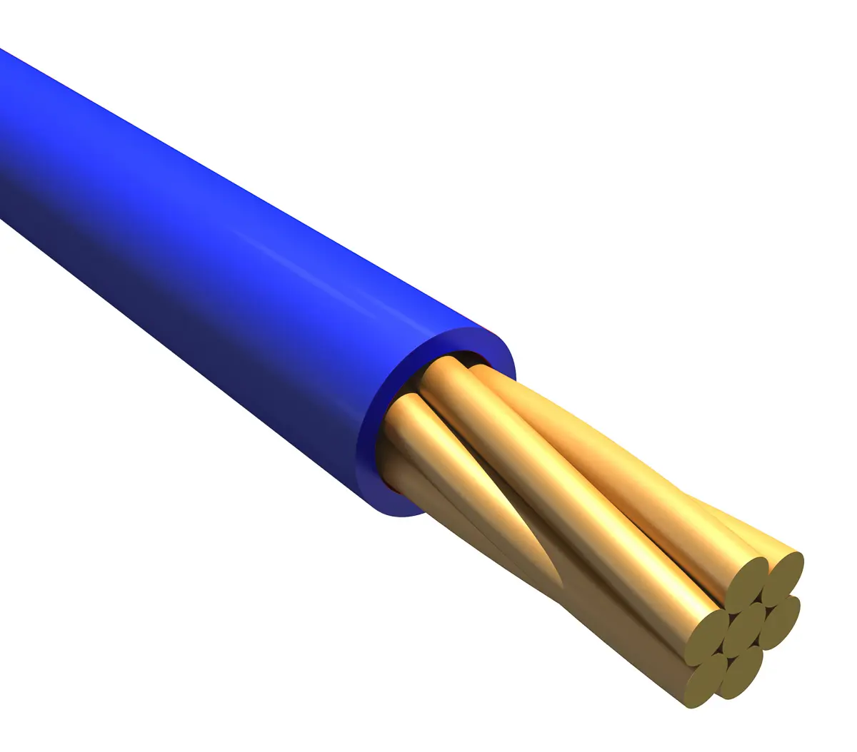 Alpha Wire Hookup Wire PVC Schaltdraht 0.2 mm², 24 AWG 30 m Blau Ø 1.42 mm 7 Litzen Polyvinylchlorid