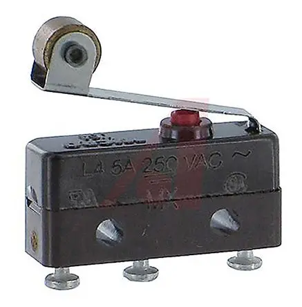 Produktfoto 1 von Honeywell Mikroschalter Rollenhebel-Betätiger Lot, 1-poliger Umschalter, 250 V ac, 5A 1.95N -54 °C - 121 °C