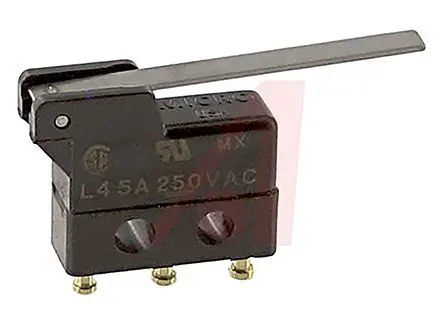Produktfoto 1 von Honeywell Mikroschalter Gerader Hebel-Betätiger Lot, 1-poliger Umschalter, 250 V ac, 5A 0.31N -54 °C - +204 °C