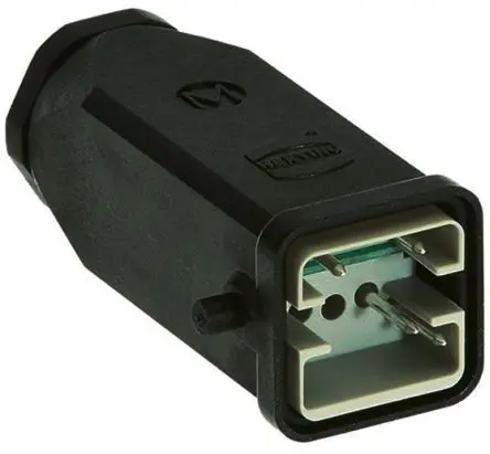 Produktfoto 1 von HARTING HAN Brid Industrie-Steckverbinder Kontakteinsatz Stecker, 6-polig 10A, Panel, Steckverbindereinsatz für