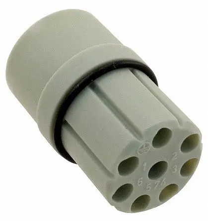 Produktfoto 1 von HARTING R15 Industrie-Steckverbinder Kontakteinsatz Stecker, 8-polig 10A, Kabel, Steckverbindereinsatz