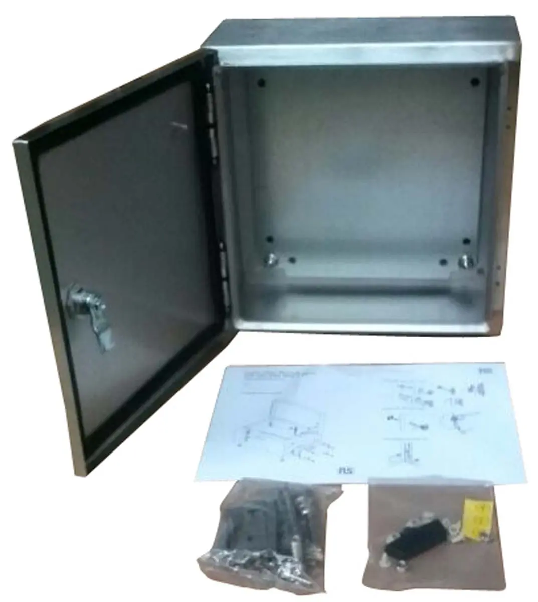 Produktfoto 1 von RS PRO Edelstahl 304 Wandanschlusskasten farblos IP66, HxBxT 300 mm, 400 mm x 150 mm