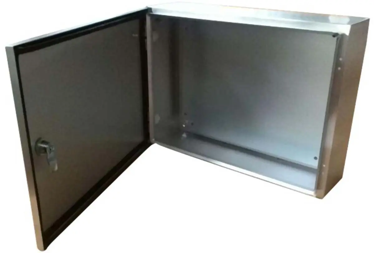 Produktfoto 1 von RS PRO Edelstahl 304 Wandanschlusskasten farblos IP66, HxBxT 400 mm, 400 mm x 150 mm