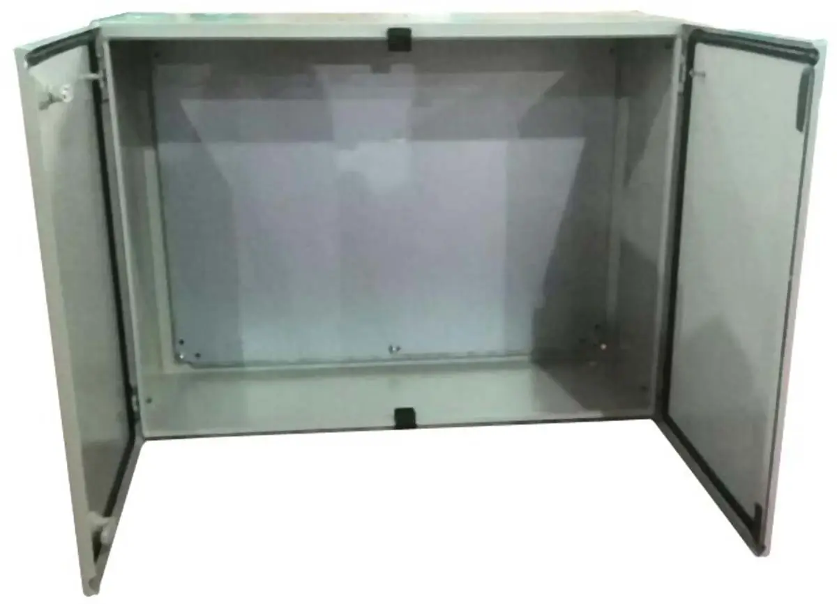 Produktfoto 1 von RS PRO Stahl Wandanschlusskasten RAL 7032 IP66, HxBxT 800 mm, 600 mm x 300 mm