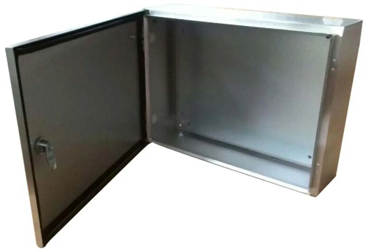 Produktfoto 1 von RS PRO Edelstahl 304 Wandanschlusskasten farblos IP66, HxBxT 720 mm, 720 mm x 240 mm