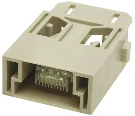 Produktfoto 1 von HARTING 0914 Modul für robusten Stromversorgungsstecker Stecker, 8-polig 1A, Kabel, RJ45 Modul
