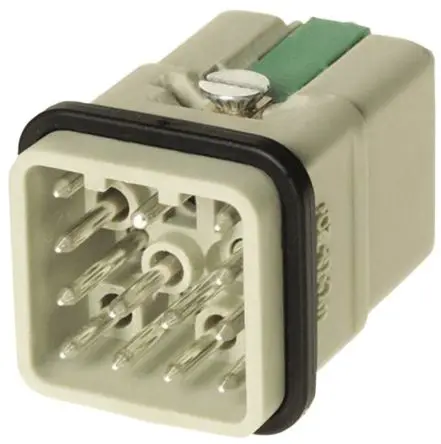 Produktfoto 1 von HARTING 0912 Industrie-Steckverbinder Kontakteinsatz Stecker, 12-polig 10A, Kabel, Steckverbindereinsatz