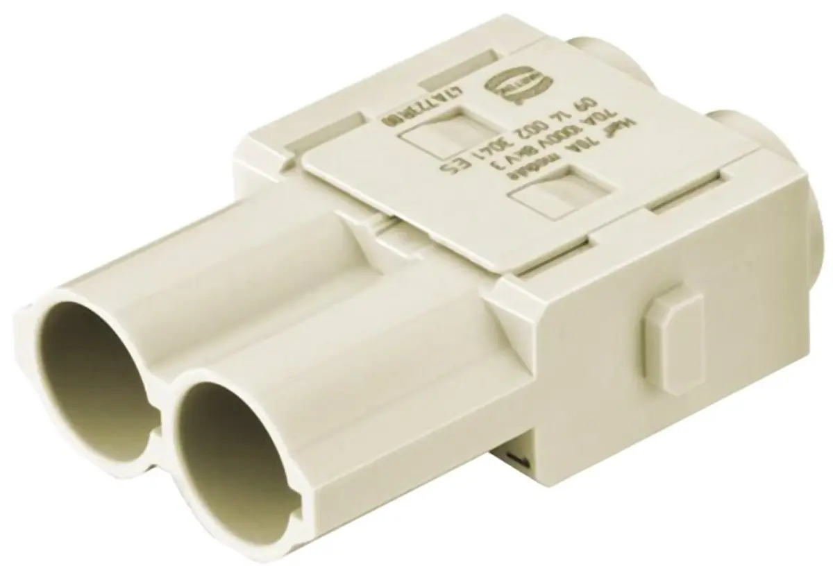 Produktfoto 1 von HARTING Han-Modular Robustes Power Steckverbinder-Modul, 2-polig 70A Stecker, Steckverbindermodul Crimp