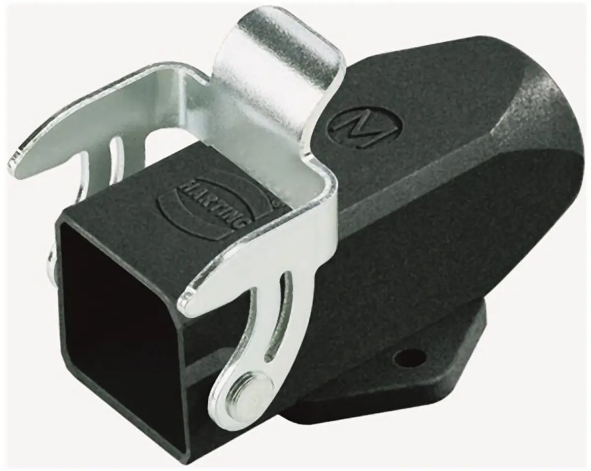 Produktfoto 1 von HARTING 1937 Kappe für robusten Stromversorgungsstecker 1 Hebel 1, SMD 3A Steckverbindergehäuse, IP65, IP40