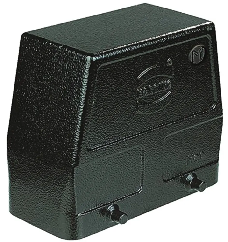 Produktfoto 1 von HARTING 1937 Gehäuse für robusten Stromversorgungsstecker Doppelter Hebel 2 10B Steckverbinderkappe, IP65