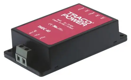 TRACOPOWER TMDC 40 DC/DC Konverter, 24V dc OUT 1.67 mA Chassismontage 36V dc 2.5 kV dc -40 °C 85 °C