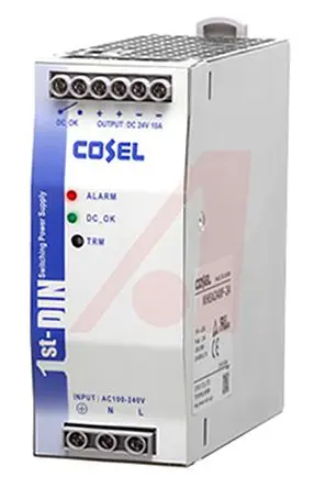 Produktfoto 1 von Cosel KHEA240F DIN-Schienen Netzteil Schaltnetzteil 264V ac Wechselstrom/Gleichstrom / 10 A 24V dc DC 240 W