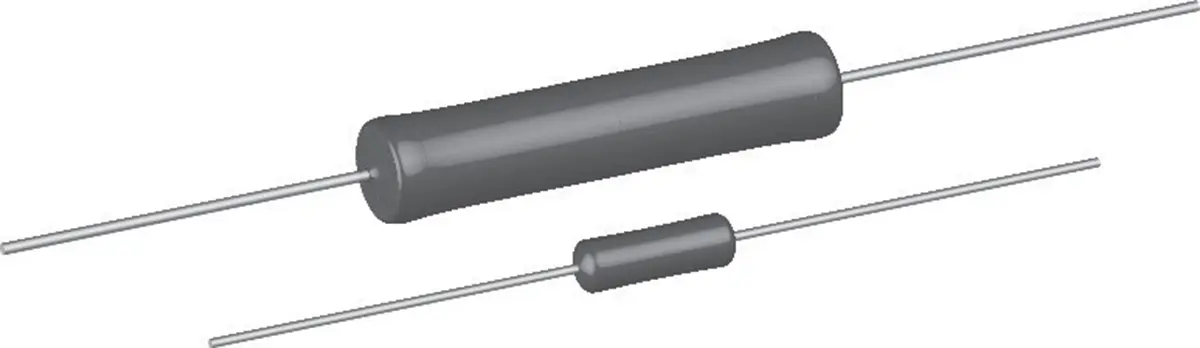 Produktfoto 1 von Vishay CW005 Gewickelt Widerstand, Axial 600 Ω 5 % / 6.5 W