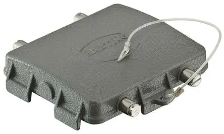 HARTING Han B Schutzabdeckung für Kabel-Kabel Haube, Stecker, Seitlich, 4-polig, 10B