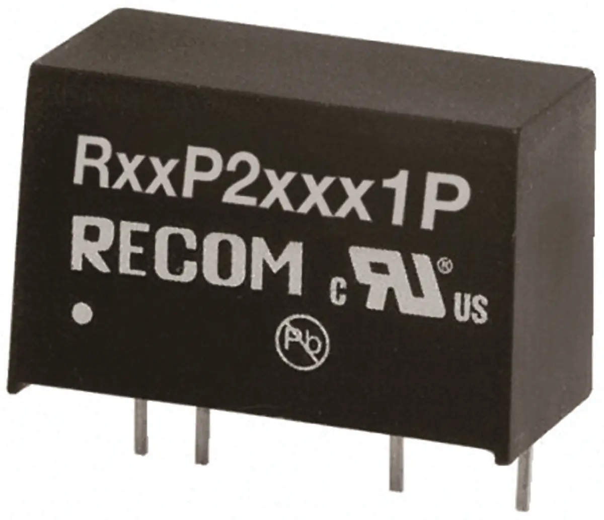 Recom DC/DC Konverter, 5V, -5 V OUT 200 mA Durchsteckmontage 24V 6.4 kV 2 W -40 °C 90 °C
