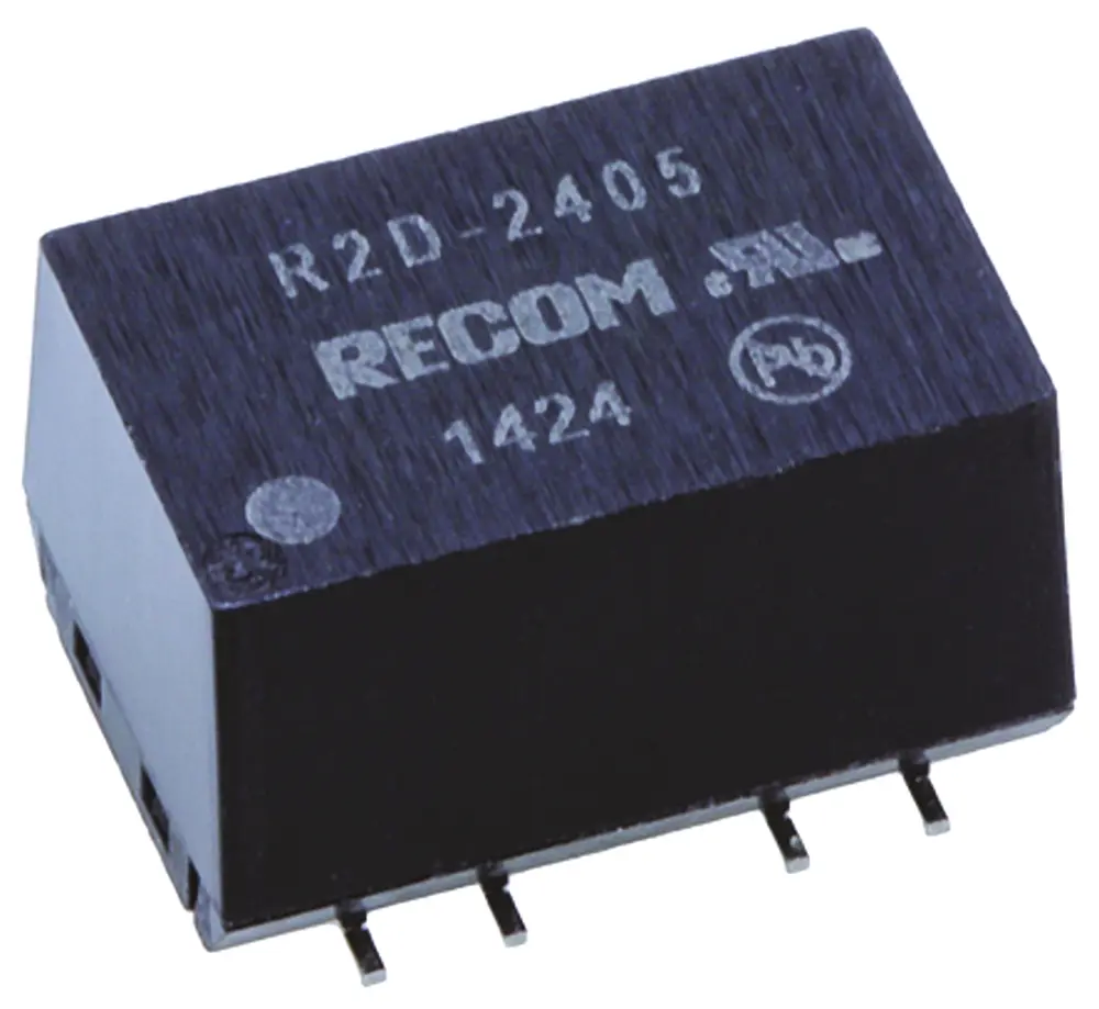 Produktfoto 1 von Recom DC/DC Konverter, 12V OUT 83 mA Oberfläche 5V 3 kV 2 W -40 °C 100 °C